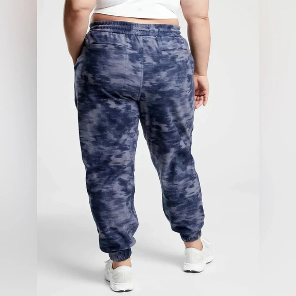 Athleta Farallon Printed Joggers in Inversion Medieval Violet Size 18 - Picture 6 of 16